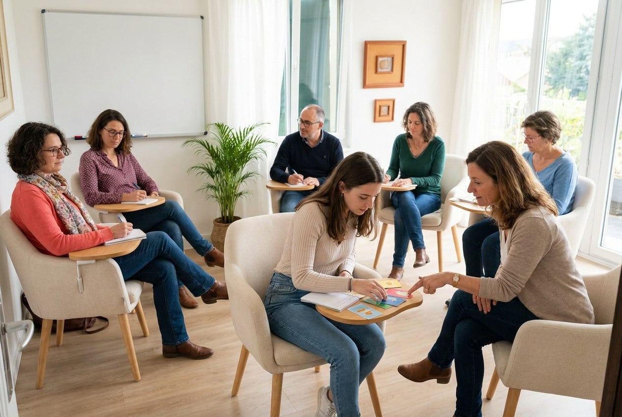Formation sophrologie et TDAH : séance d'organisation avec un jeune adulte